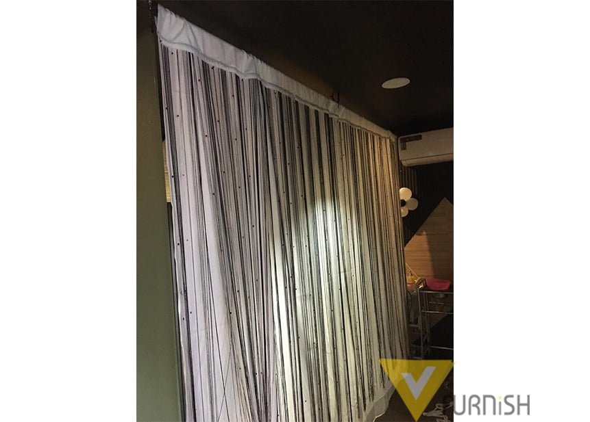 Thread Curtains with blackout fabric V Furnish